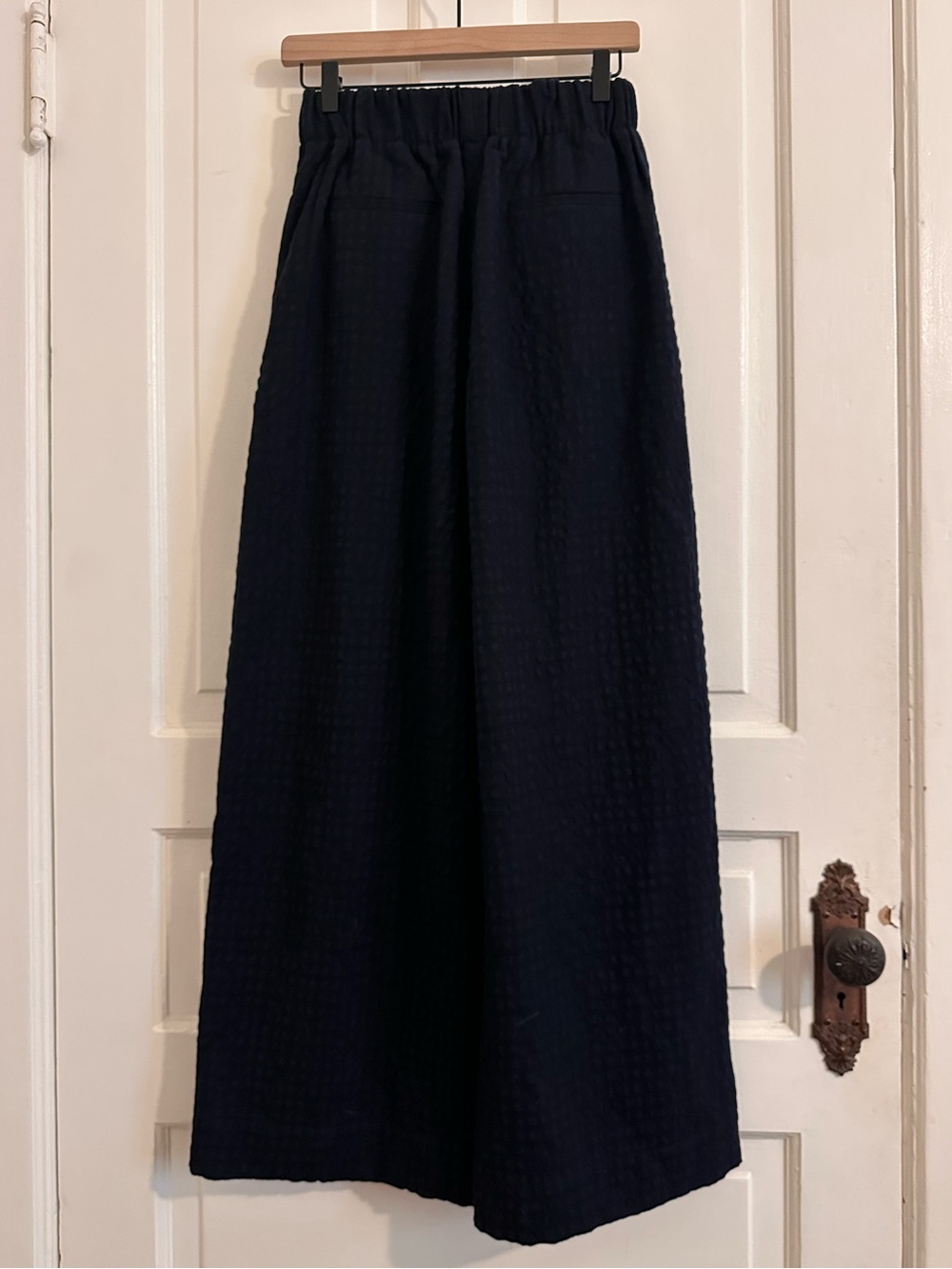 Toast Corinne Herringbone Wide Leg Trouser Pants Wool Cotton Size 6 NWT - Picture 9 of 10